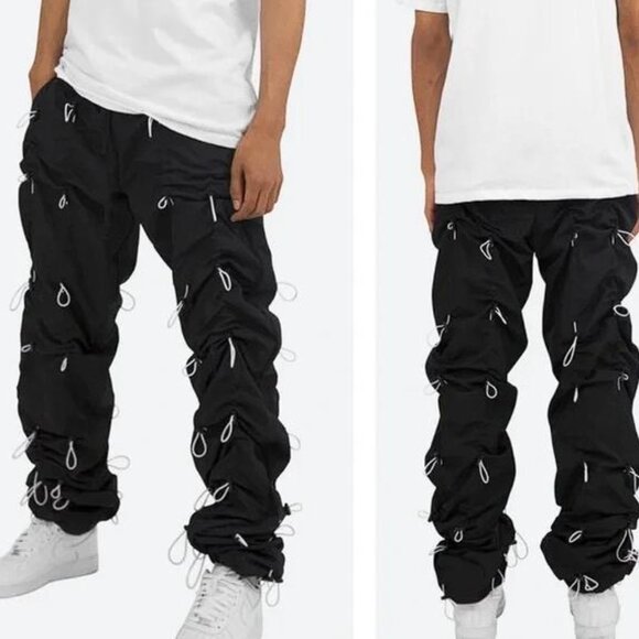 MNML Other - MNML Men's Bungee Cord Pants Size XXL In Black/White